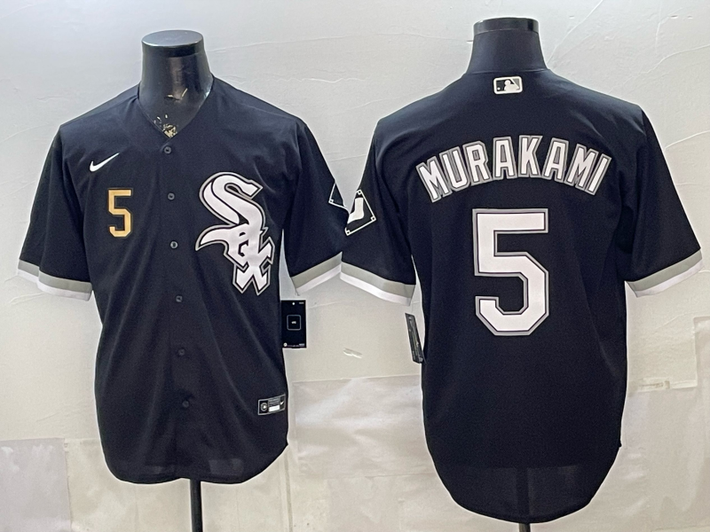 2026 Men Nike Chicago White Sox #5 Murakami black MLB Jersey 0410002